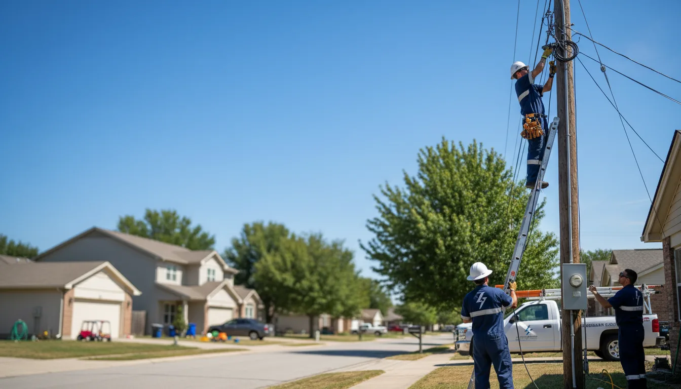 Residential electrician providing installation services in Blue Mountain, AR